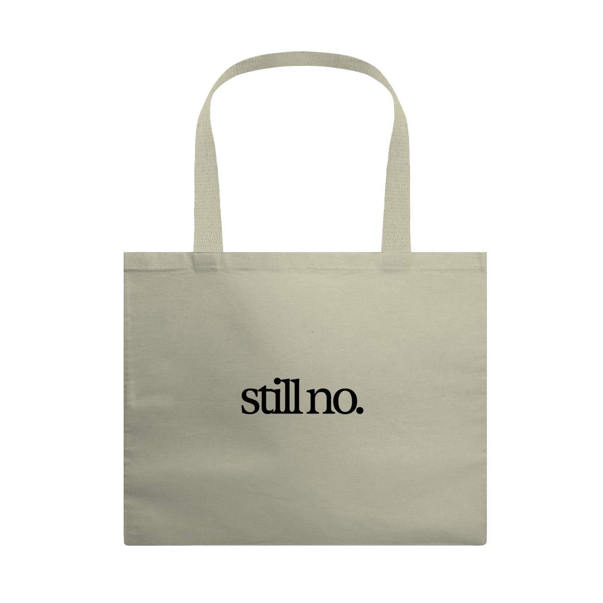 Still no • ecobag, cor Cru