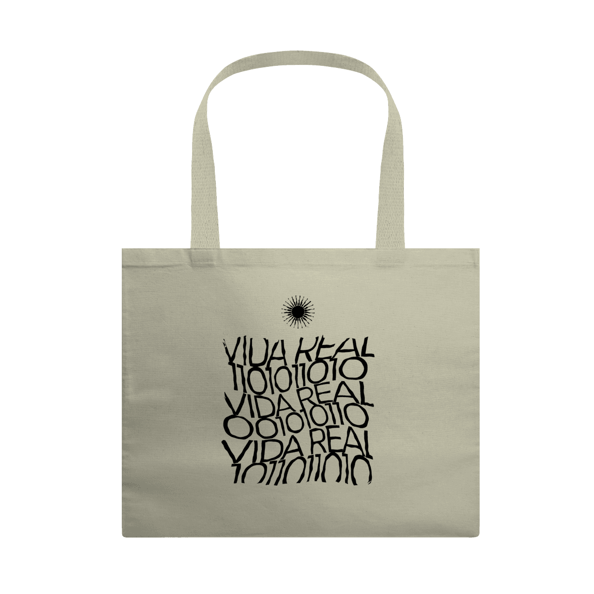 Vida real • ecobag, cor Cru