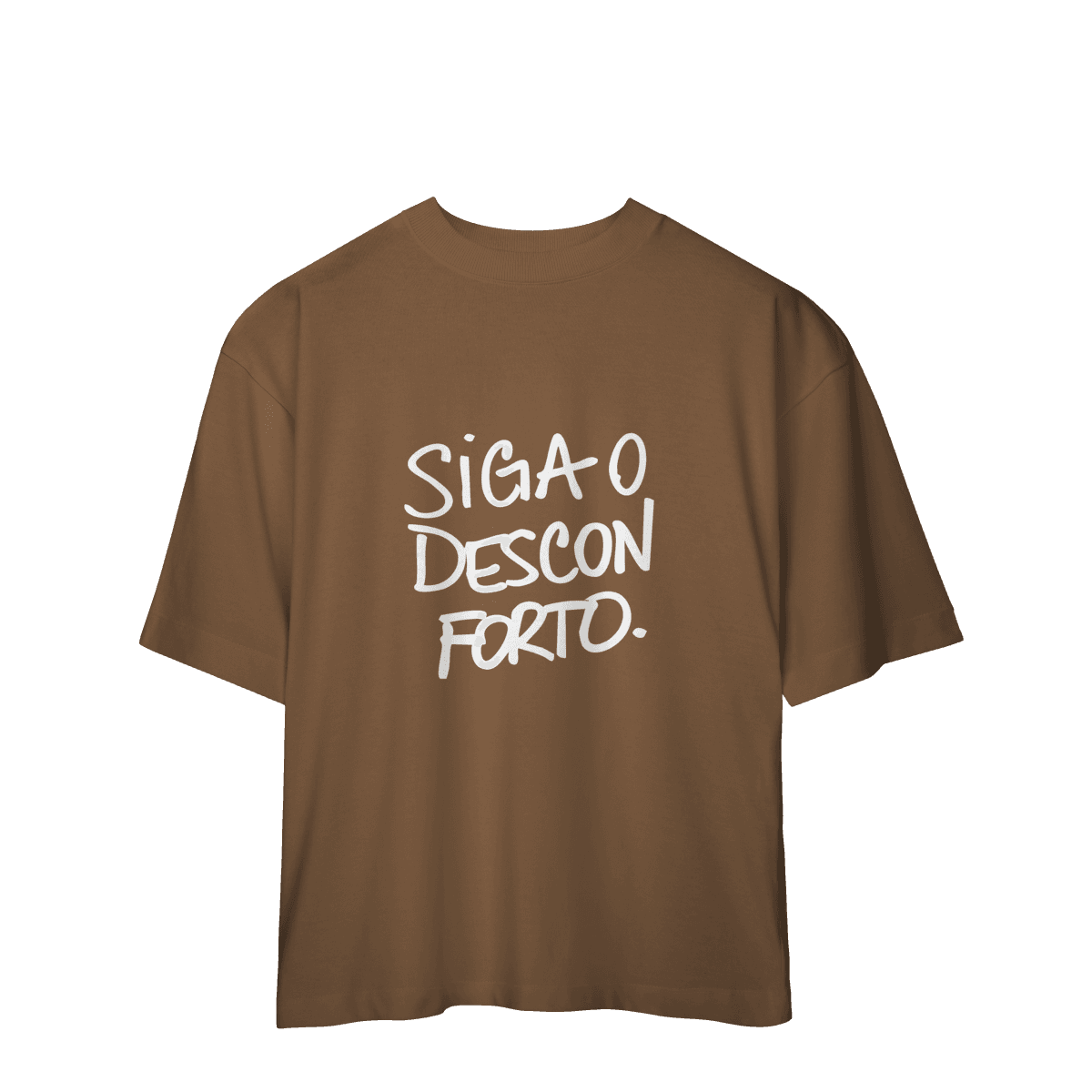 Siga o desconforto • oversized, cor Branco