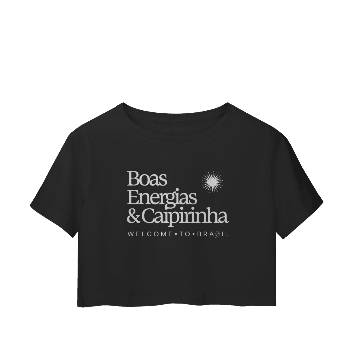 Boas energias & caipirinha • cropped, cor Preto