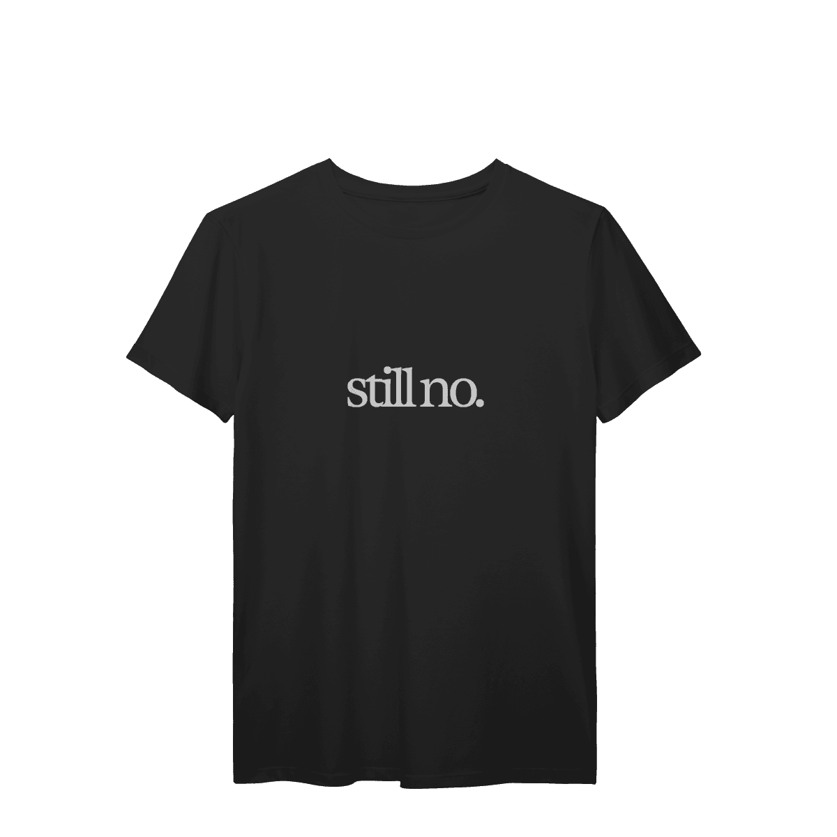 Still no • camiseta, cor Preto