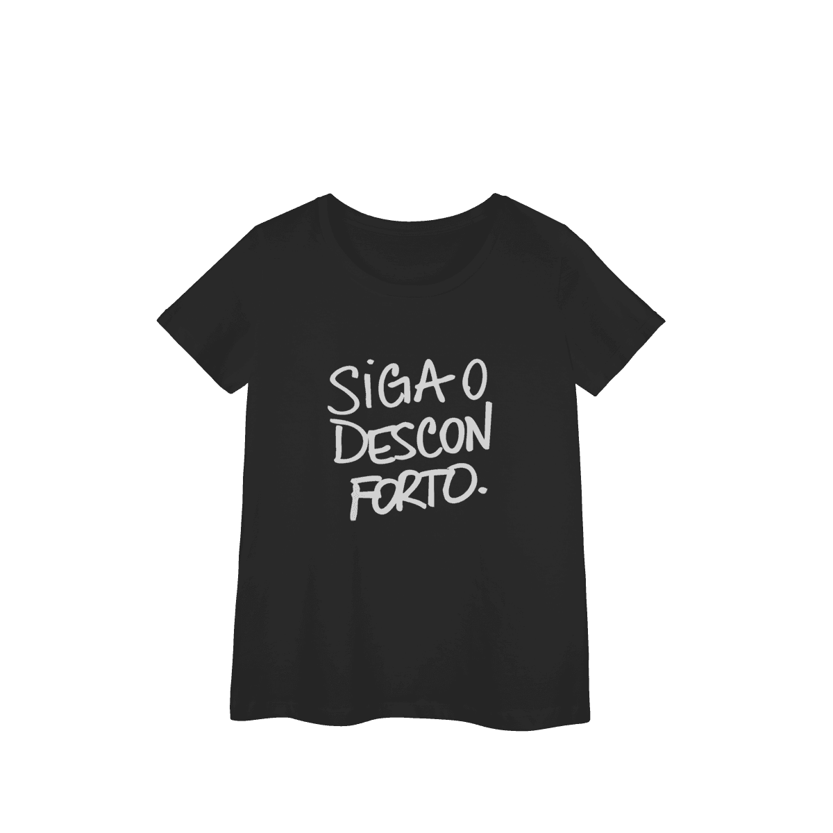 Siga o desconforto • baby long, cor Preto