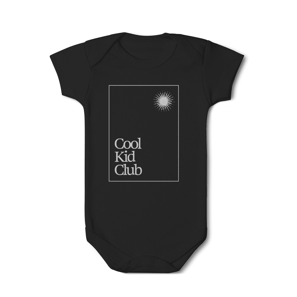 Cool kid club • body infantil, cor Preto