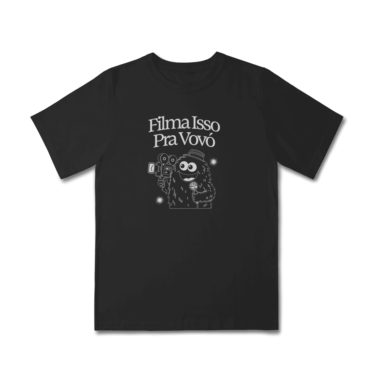 Filma isso pra vovó • infantil (2 a 8), cor Preto