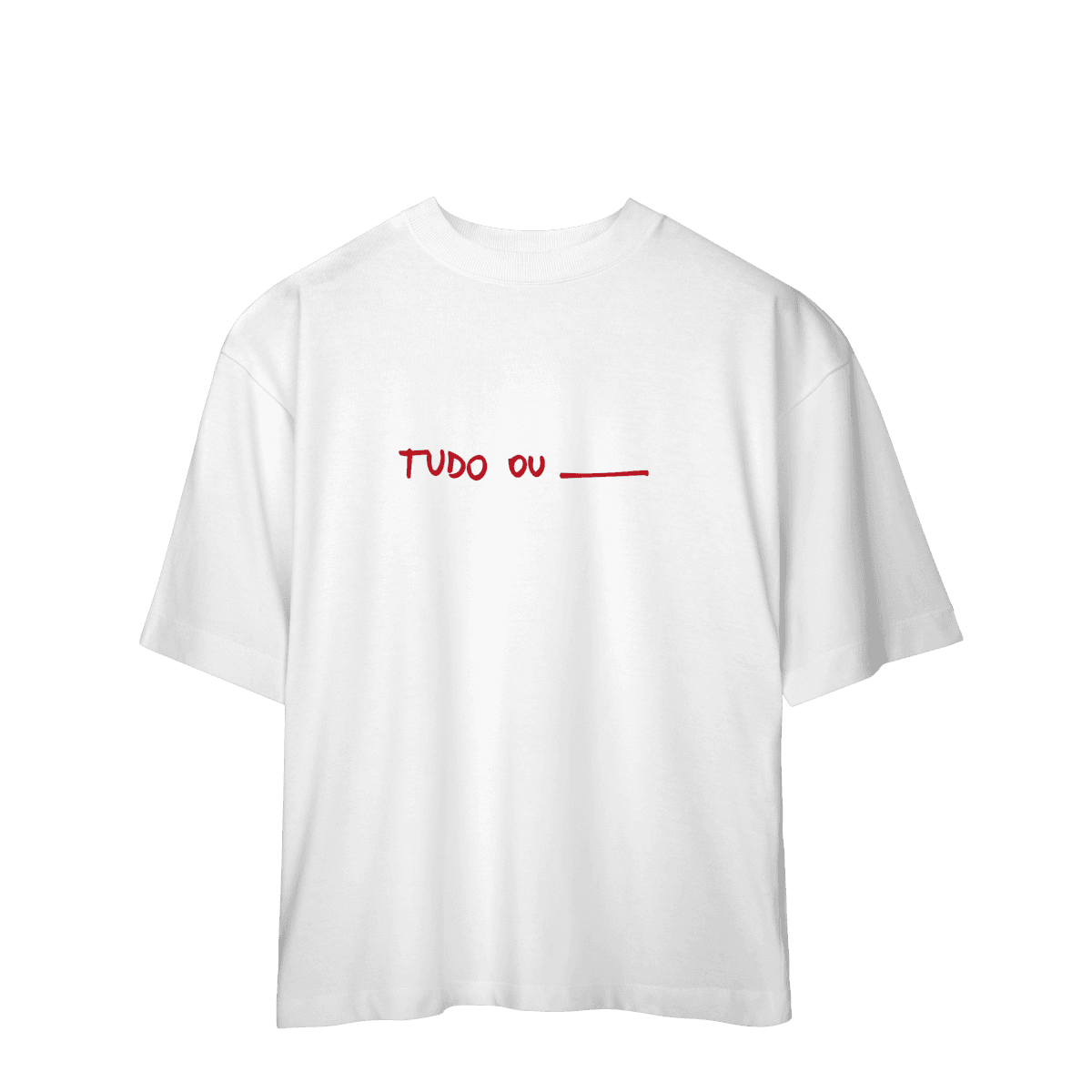 Tudo ou nada • oversized, cor Branco