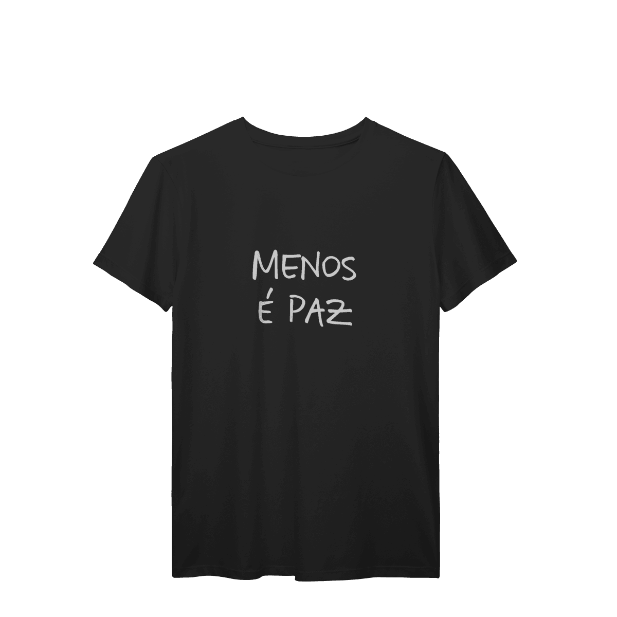Menos é paz • tshirt, cor Preto